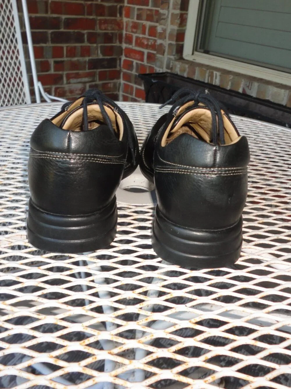 JOHNSTON & MURPHY Black Leather Lace Up Oxford Dress Shoes Size 8.5
